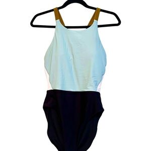 Prana Colorblock One Piece Swimsuit